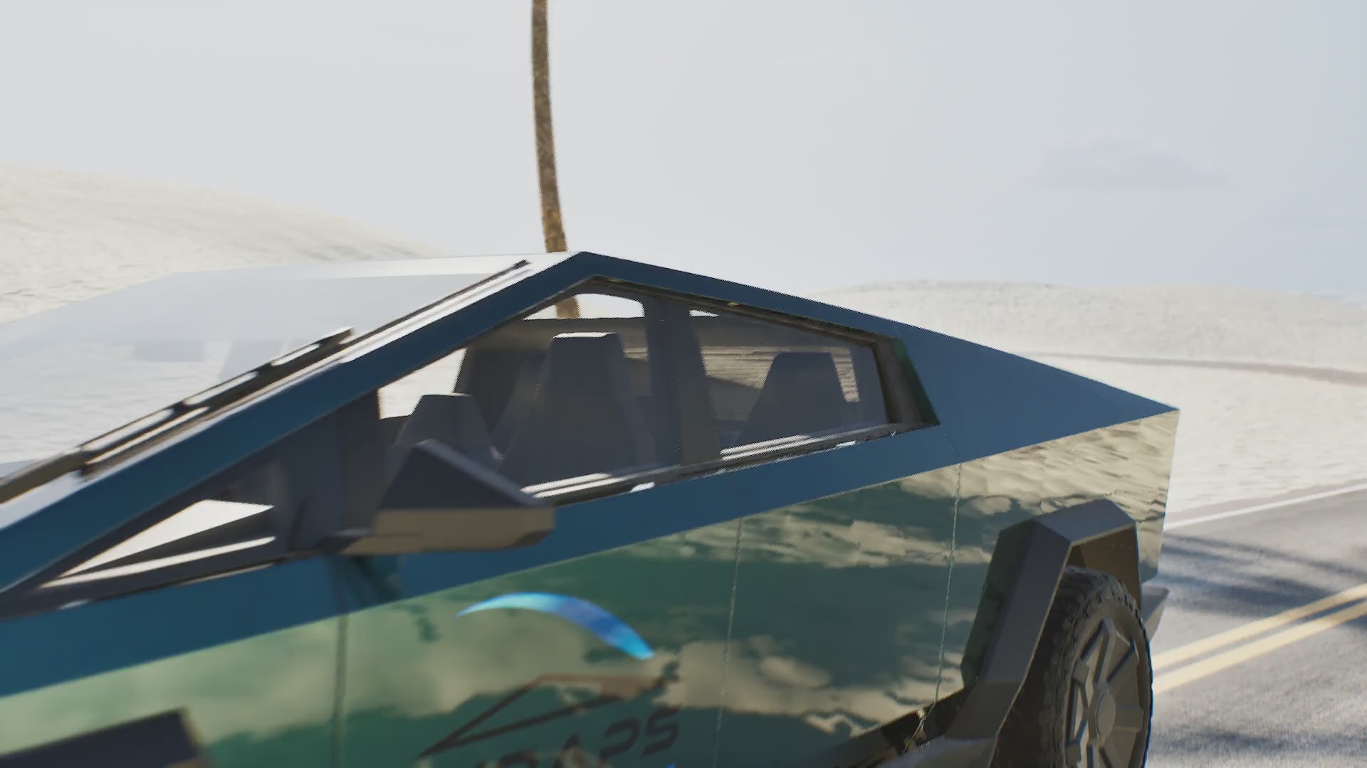“Super Bright Metallic Emerald Green” Tesla Cybertruck PreCut Wrap Kit PPF