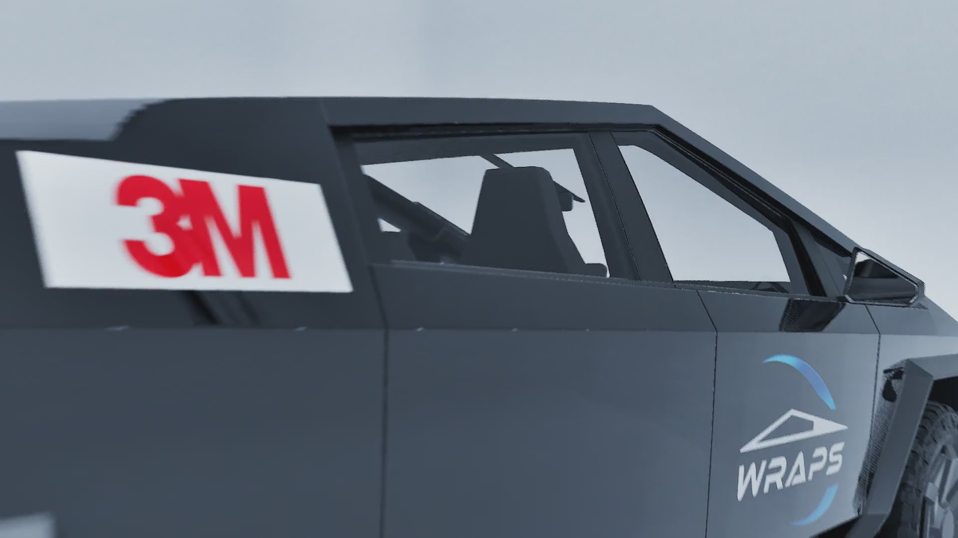 Cybertruck Precut 3M PWF-G12 Gloss Black