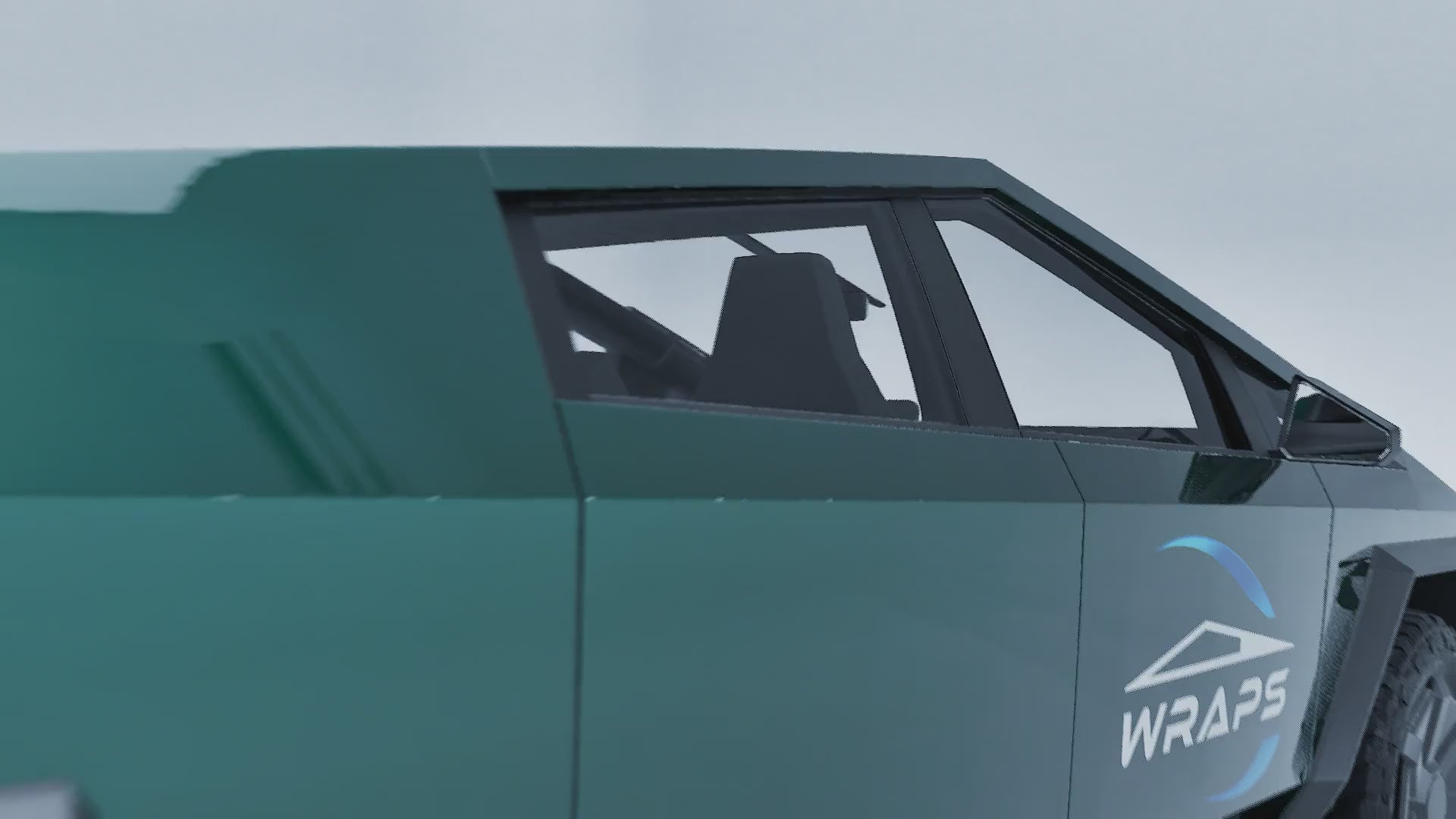 “Super Bright Metal Mamba Green” Tesla Cybertruck  PreCut Wrap Kit PPF