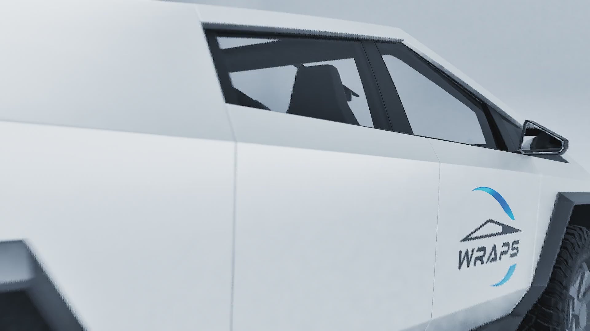 “Pearlescent White” Tesla Cybertruck PreCut Wrap Kit PPF