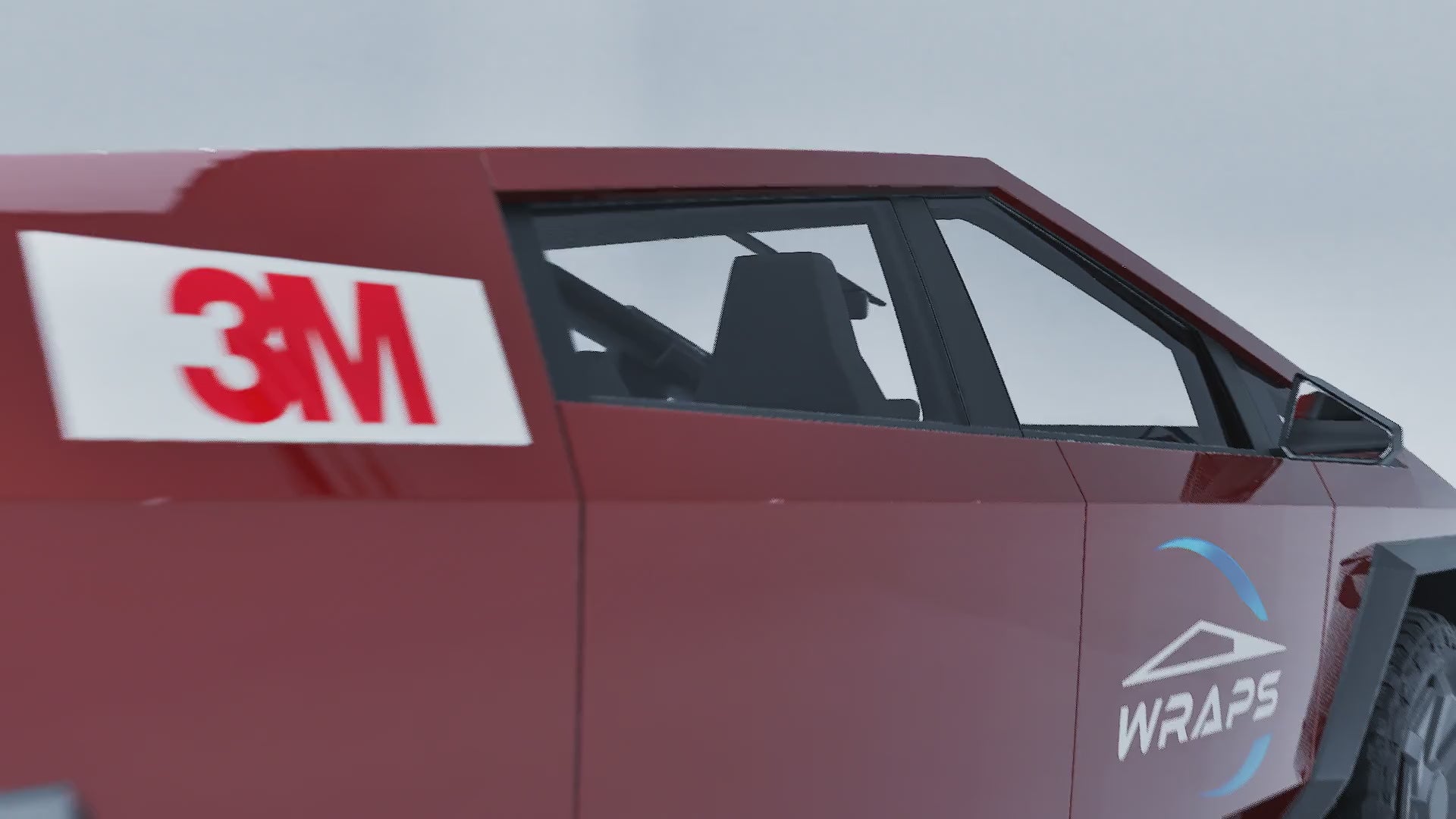 Cybertruck Precut 3M PWF-GP263 Gloss Umbra Rosso