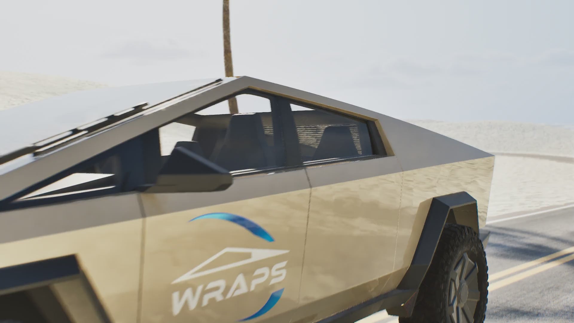 “Khaki Milan” Tesla Cybertruck Paint Protection Film PreCut Kit PPF