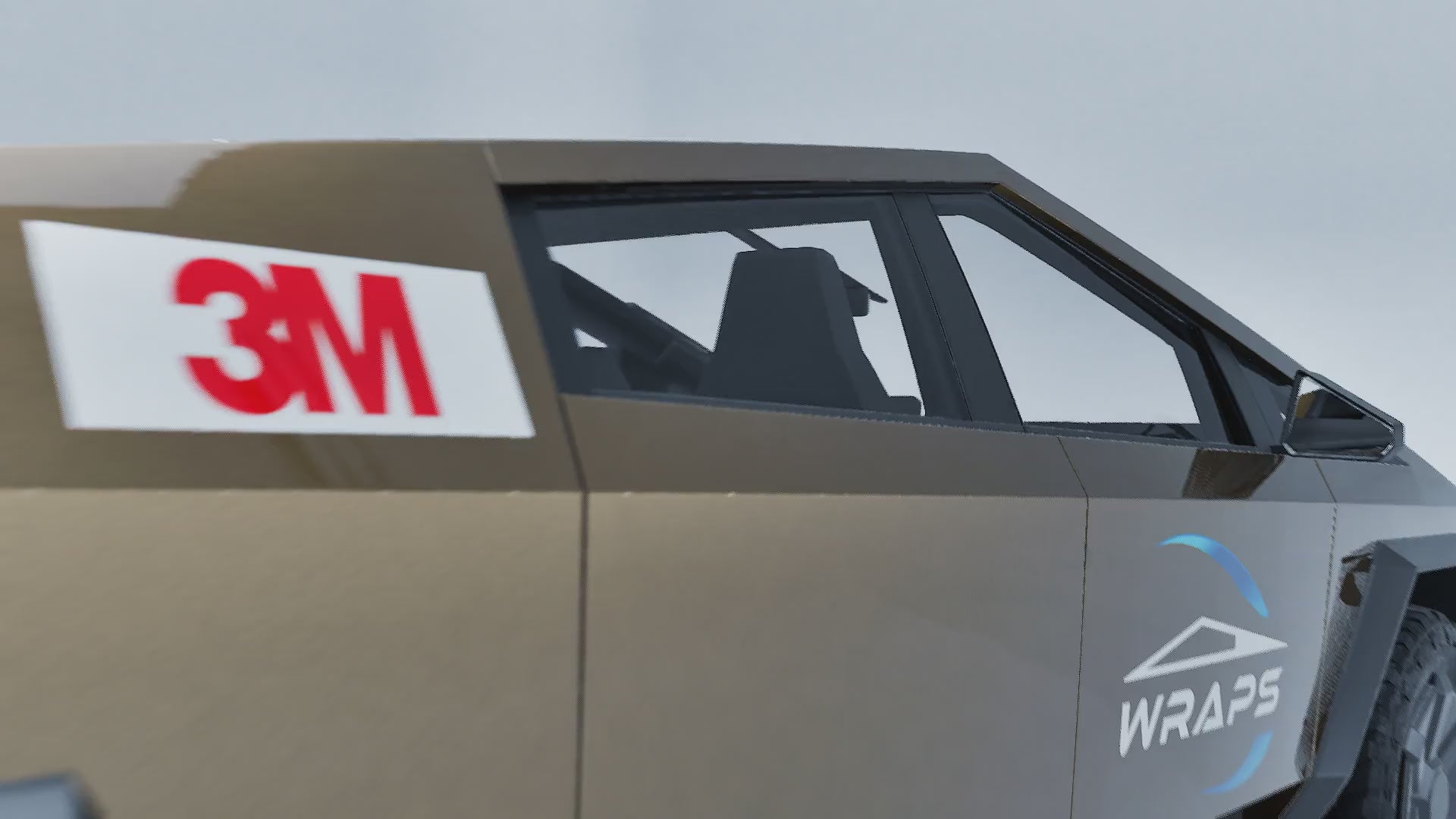 Cybertruck Precut 3M PWF-GP256 Gloss Verde Antico