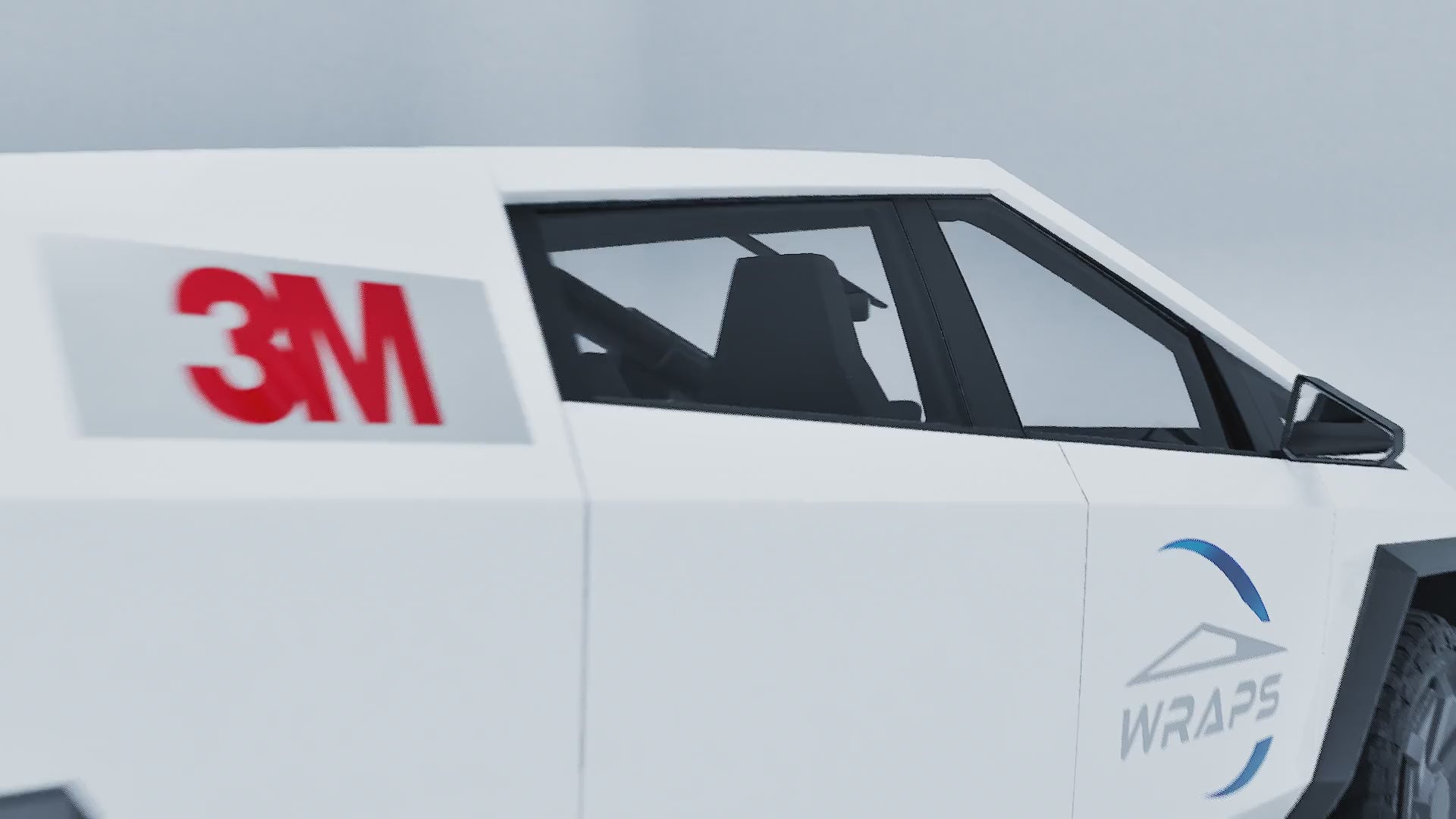 Cybertruck Precut 3M PWF-G10 Gloss White