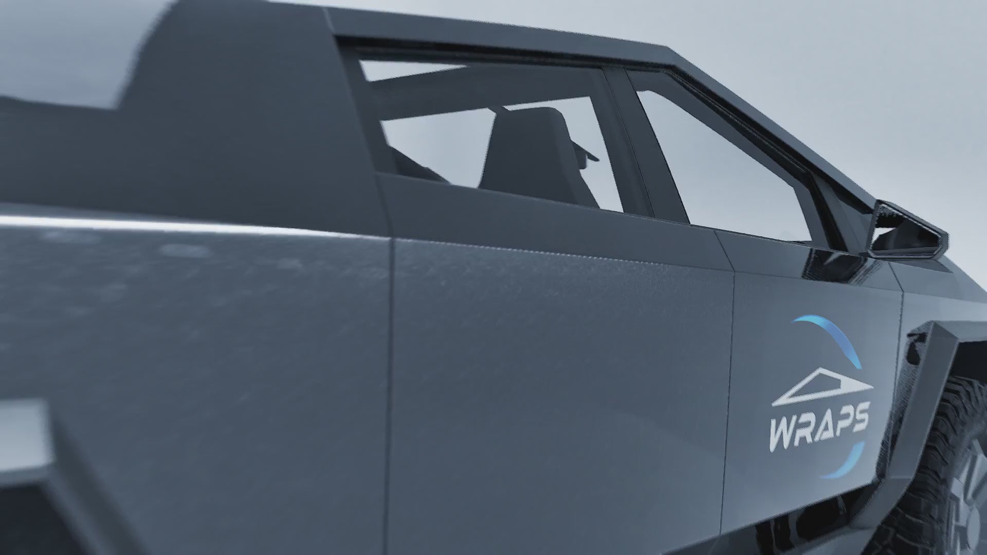 “Pearlescent Black” Tesla Cybertruck  PreCut Wrap Kit PPF