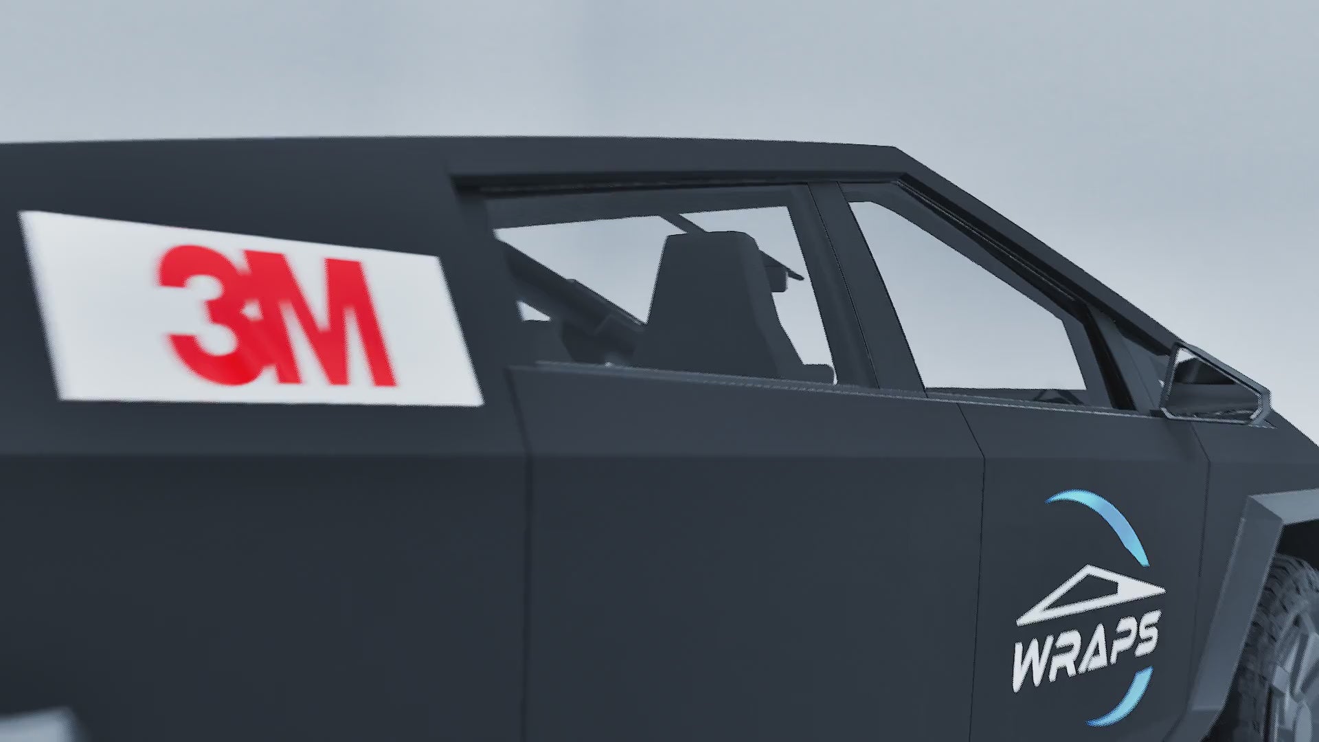 Cybertruck Precut 3M PWF-M12 Matte Black