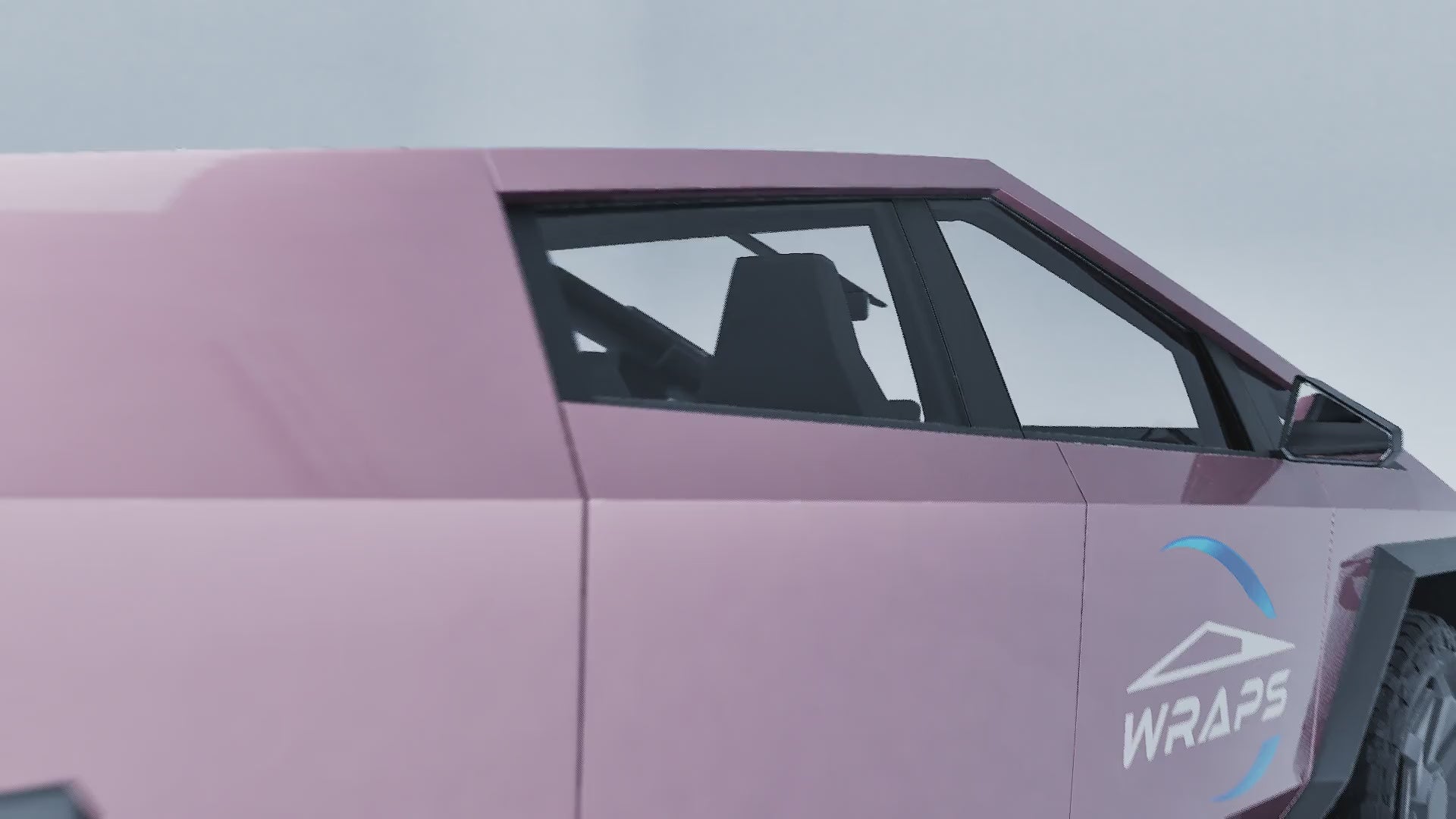 “Super Bright Metal Rose Gold” Tesla Cybertruck PreCut Wrap Kit PPF