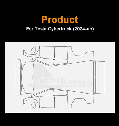 “Super Bright Metal ivory White” Tesla Cybertruck 2024  PreCut Wrap Kit PPF