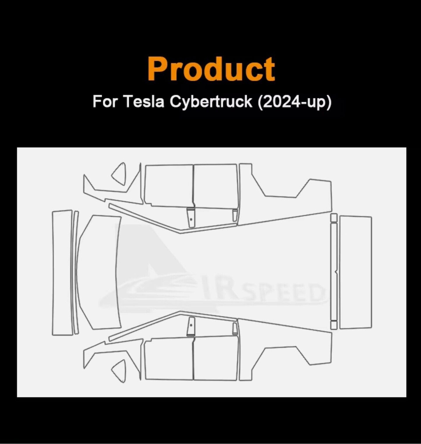 “Pearlescent White” Tesla Cybertruck 2024 PreCut Wrap Kit PPF