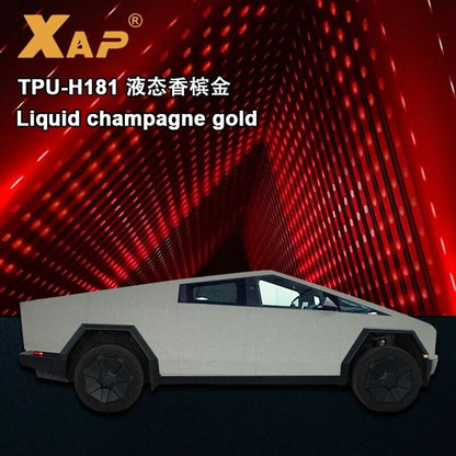 “Liquid Champagne Gold” Tesla Cybertruck 2024  PreCut Wrap Kit PPF