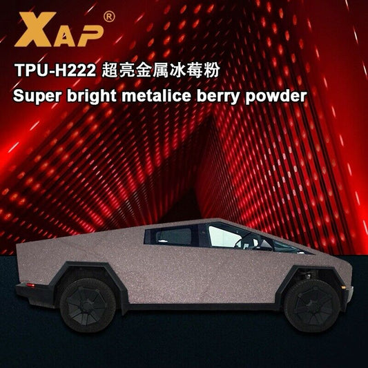 “Super Bright Metallic Berry Powder” Tesla Cybertruck 2024 PreCut Wrap Kit PPF