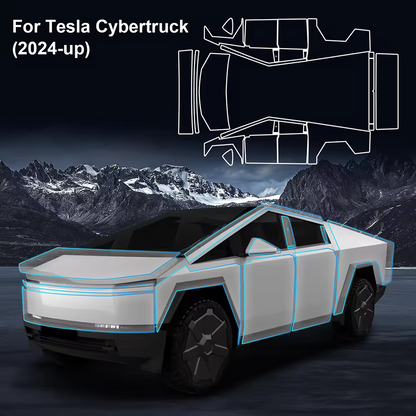 For Tesla Cybertruck 2024 (Clear Gloss) Paint Protection Film PreCut Kit PPF