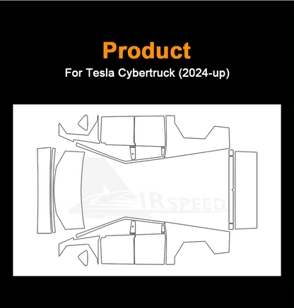 For Tesla Cybertruck 2024 (Clear Gloss) Paint Protection Film PreCut Kit PPF