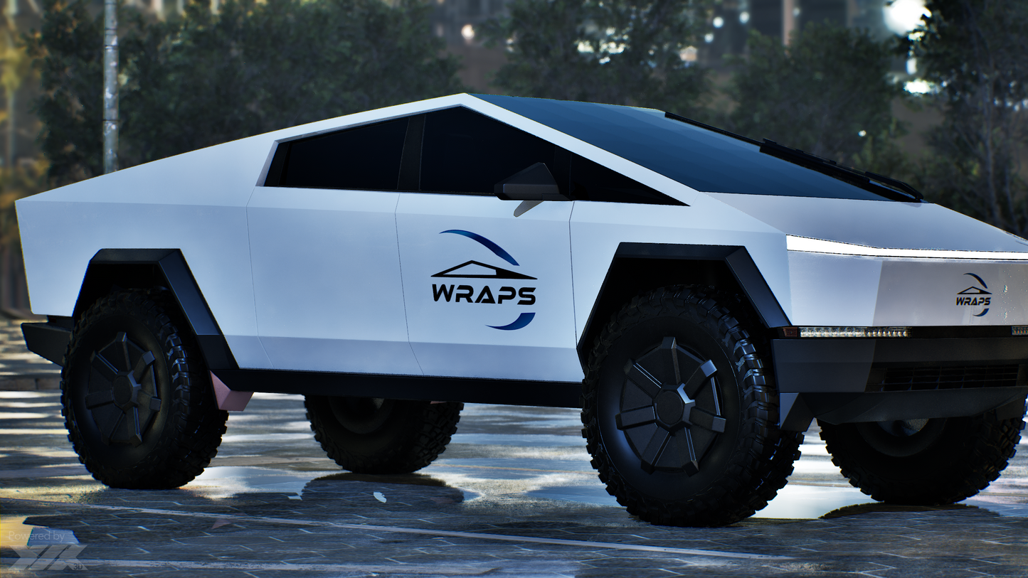 “Piano White” Tesla Cybertruck 2024 PreCut Wrap Kit PPF