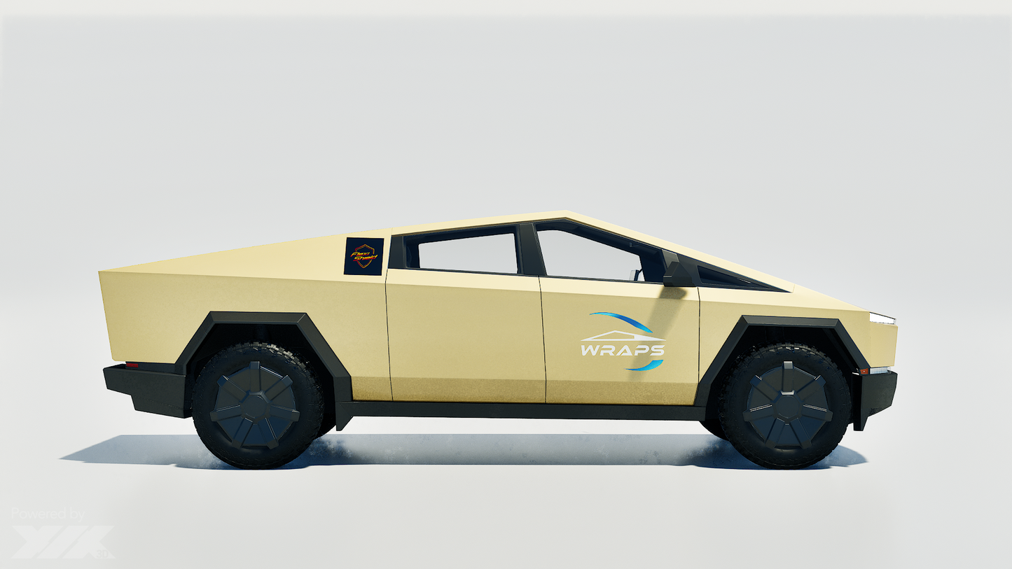 Cybertruck Precut Flexishield CL-12 Dune Wrap