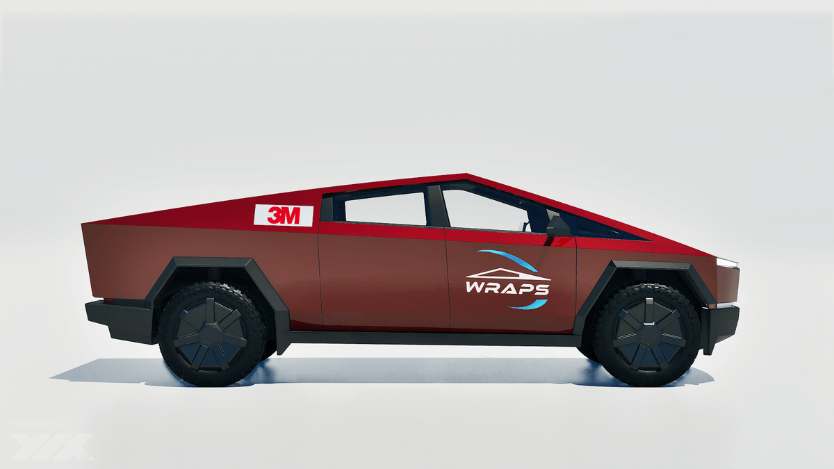 Cybertruck Precut 3M PWF-GP263 Gloss Umbra Rosso