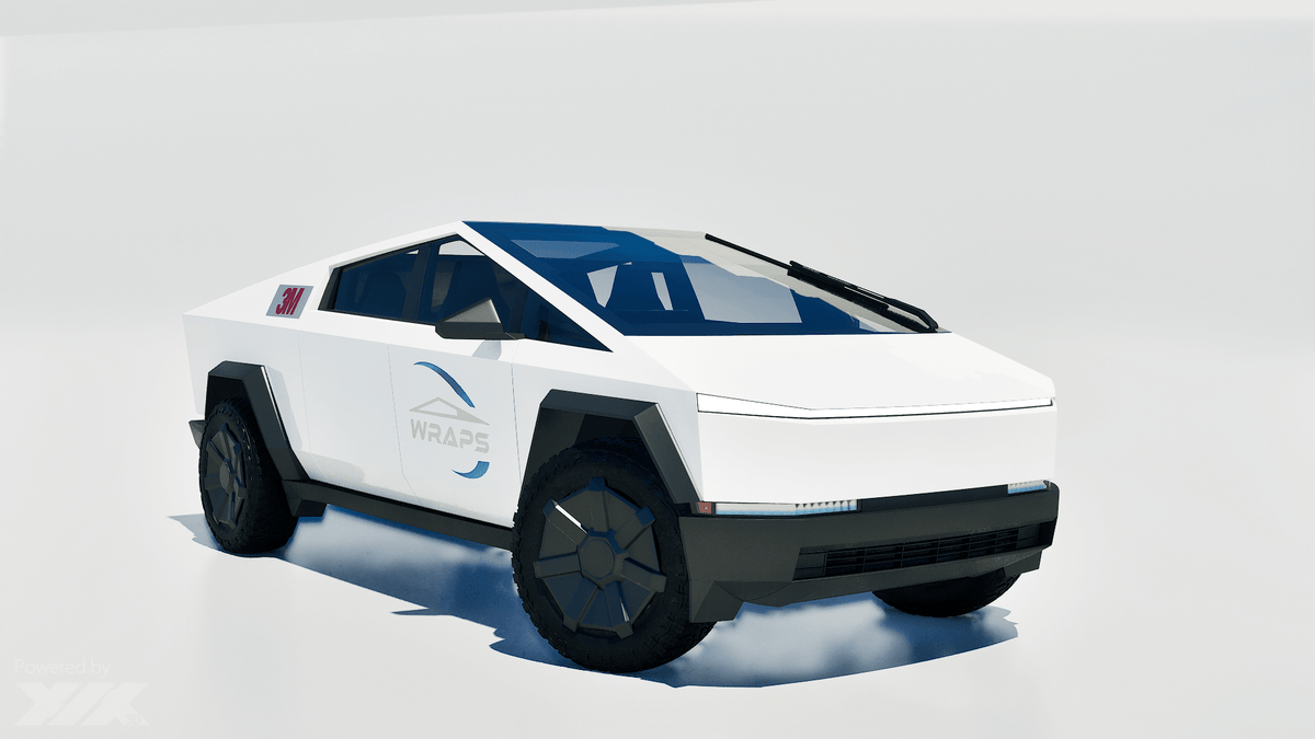 Cybertruck Precut 3M PWF-G10 Gloss White
