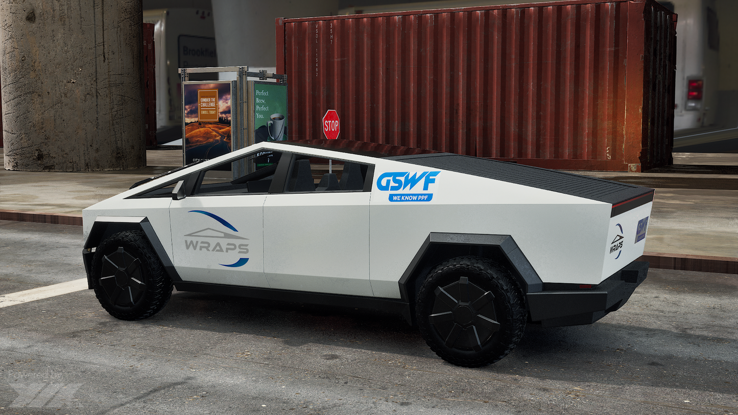 Cybertruck Precut Full Truck GSWF PPF Gloss White