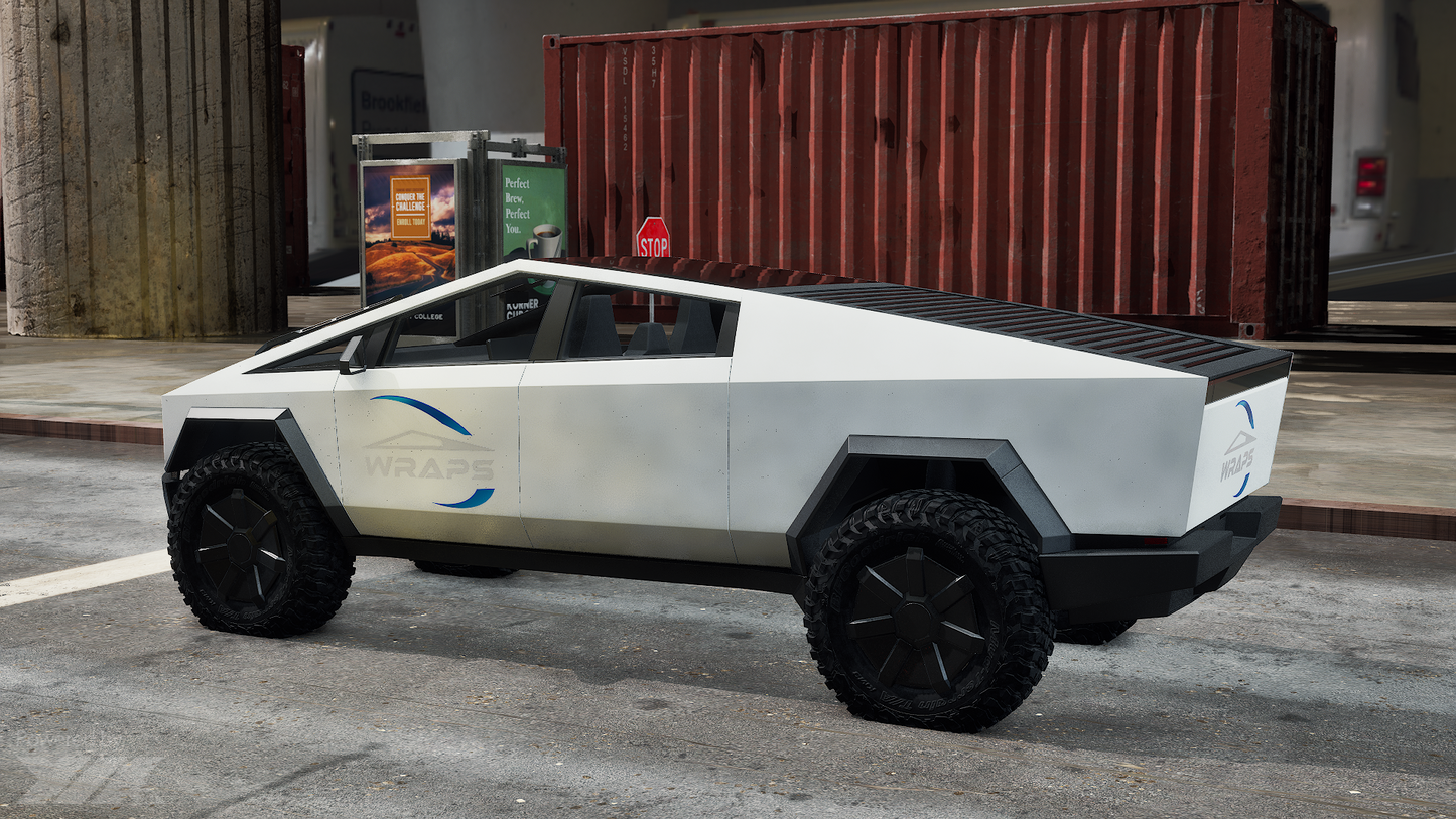 “Matte White” Tesla Cybertruck 2024 PreCut Wrap Kit PPF