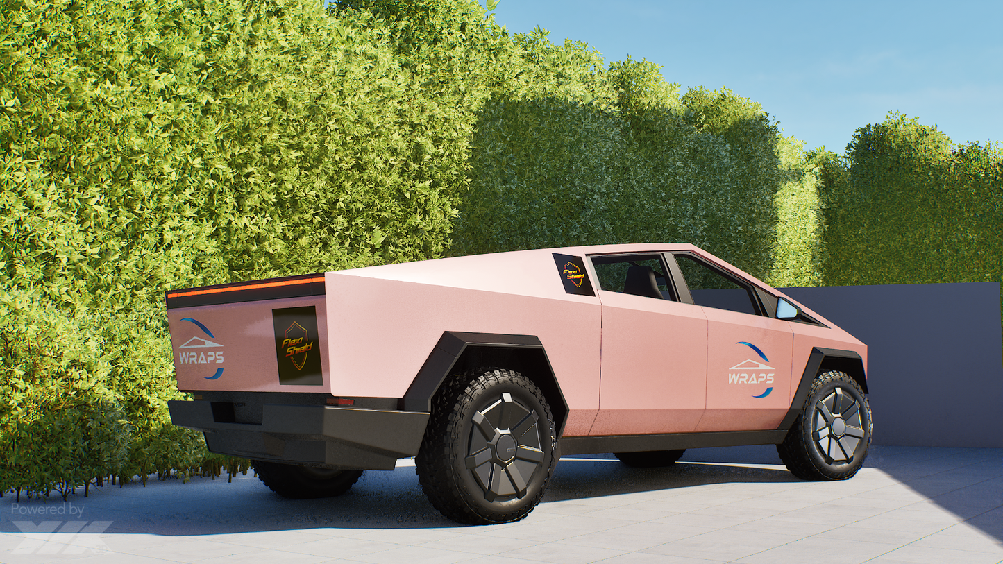 Cybertruck Precut Flexishield SP-03 Peach Blush Wrap