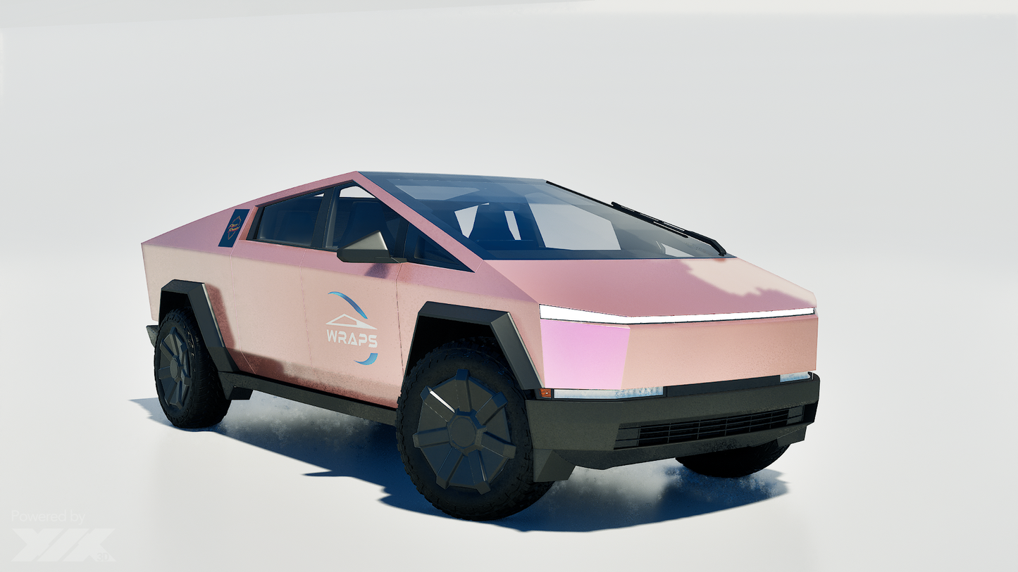 Cybertruck Precut Flexishield SP-03 Peach Blush Wrap