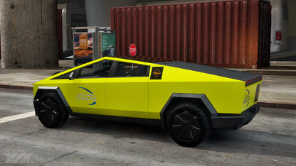 Cybertruck Precut Flexishield CL-03 Highlighter Yellow Wrap