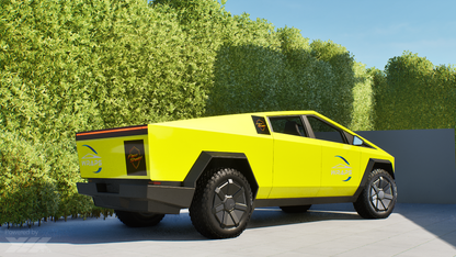 Cybertruck Precut Flexishield CL-03 Highlighter Yellow Wrap