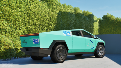 Cybertruck Precut Full Truck GSWF PPF Gloss Bahama Sea Breeze