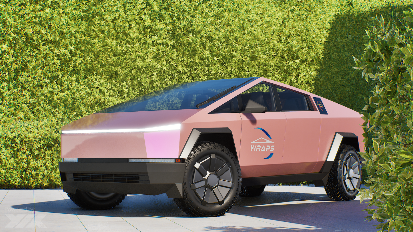 Cybertruck Precut Flexishield SP-03 Peach Blush Wrap