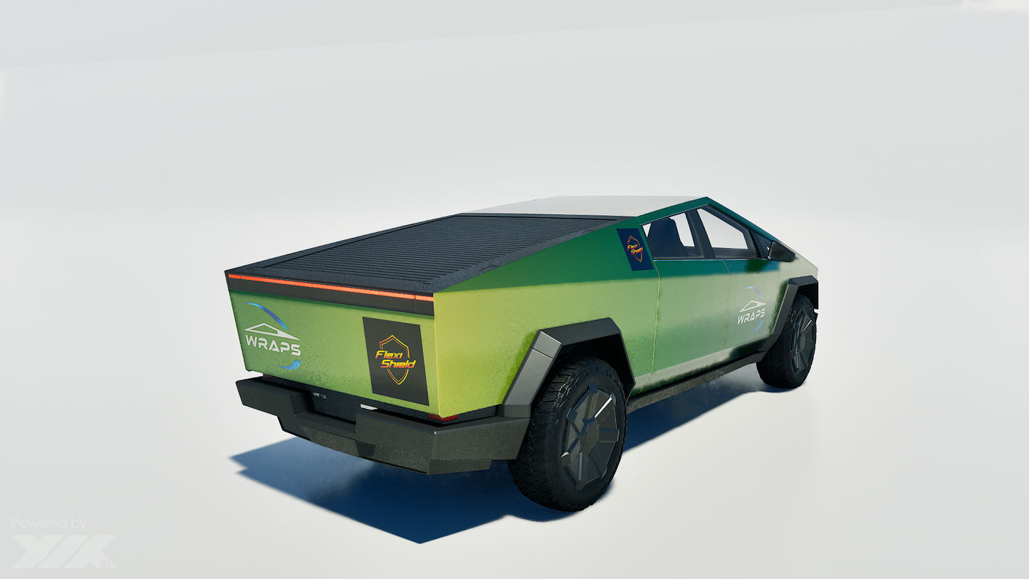 Cybertruck Precut Flexishield SP-04 Green Apple Wrap