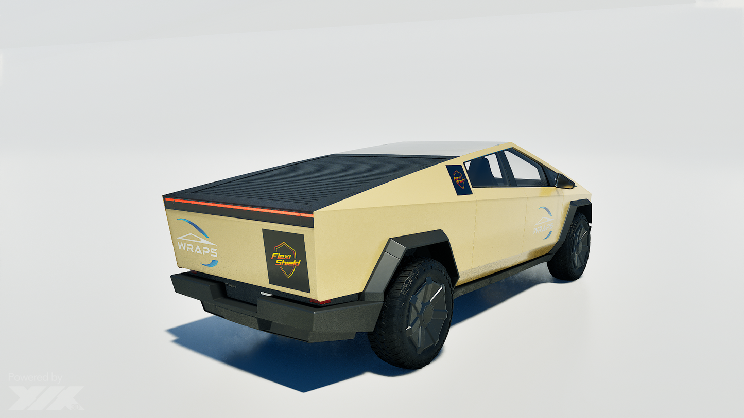 Cybertruck Precut Flexishield CL-12 Dune Wrap