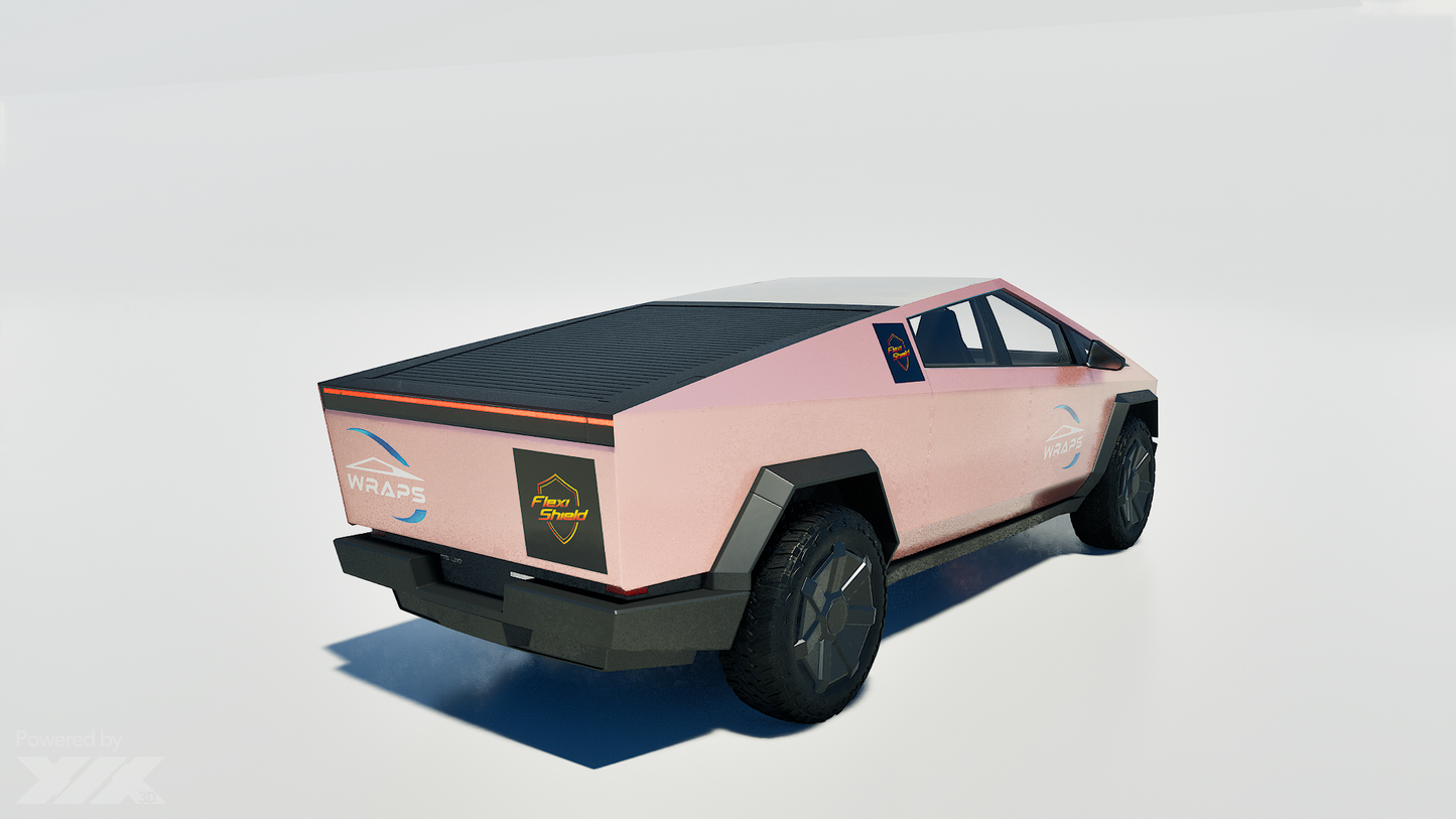 Cybertruck Precut Flexishield SP-03 Peach Blush Wrap