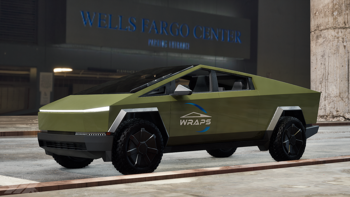 “Armored Green” Tesla Cybertruck Paint Protection Film PreCut Kit PPF