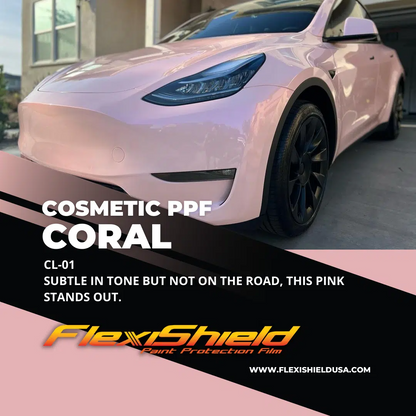 Cybertruck Precut Flexishield CL-01 Coral Wrap