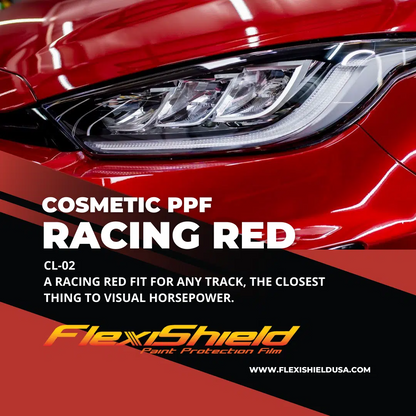 Cybertruck Precut Flexishield CL-02 Racing Red Wrap