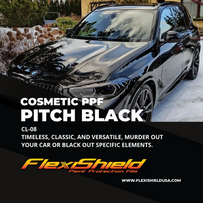 Cybertruck Precut Flexishield CL-08 Pitch Black Wrap