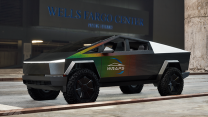 Kit de vinilo precortado para Tesla Cybertruck 2024 en color negro láser colorido 