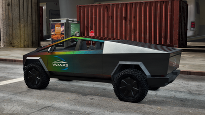 Kit de vinilo precortado para Tesla Cybertruck 2024 en color negro láser colorido 