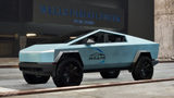 Kit de película protectora de pintura precortada para Tesla Cybertruck 2024 en color azul glaciar 