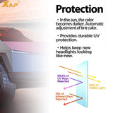 Película protectora para faros delanteros de coche de color blanco a morado, antiarañazos y antiincrustaciones, fotocromática, PPF, de TPU, para Tesla Cybertruck