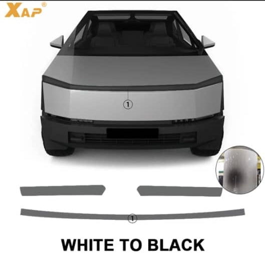 Tesla Cybertruck PPF TPU automotive headlight photochromic white to black self-healing protective film