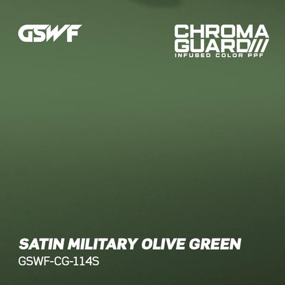 Cybertruck Pre-Cut GSWF PPF Satin Military Olive Green