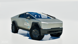 Kit de envoltura precortada para Tesla Cybertruck 2024 en color plata líquida 