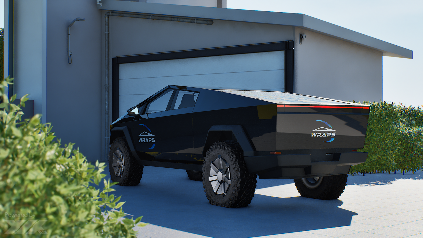 “Pearlescent Black” Tesla Cybertruck 2024  PreCut Wrap Kit PPF