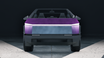 Chameleon Color Shift “Silver to Purple” Tesla Cybertruck 2024 Paint Protection Film PreCut Wrap Kit PPF