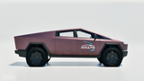 Kit de envoltura precortada para Tesla Cybertruck 2024 en “polvo de bayas metalizado superbrillante” (PPF)