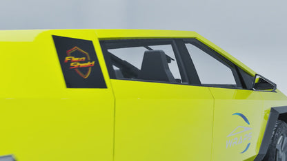 Cybertruck Precut Flexishield CL-03 Highlighter Yellow Wrap