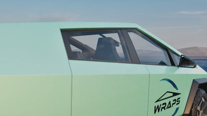 "Crystal Mint Green" Cybertruck Pre-Cut Vinyl Wrap